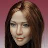 Play Toy 1/6 Asia Female Head (Gold Brown Hair) (Fashion Doll)