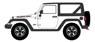 2013 Jeep Wrangler Rubicon 10th Anniversary - Bright White (ミニカー)