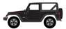 2013 Jeep Wrangler Rubicon 10th Anniversary - Black (ミニカー)