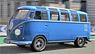 1962 VW サンバ バス (ブルー/ホワイト) (ミニカー)