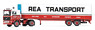 ボルボ F12 冷蔵トレーラー Rea Transport Ballyclare Northern Ireland (ミニカー)