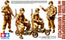British Army Airborne soldiers small motorcycle Set (Plastic model)