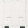 20f Container end panel and side panel (with One-way Ribs) L Type Open Two-way (Door Ribs Less) Paintless (Model Train)