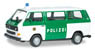 (HO) VW T3 Bus `Berlin police department` (Model Train)