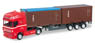 (HO) DAF XF 105 SSC container trailer `Holzel / TEX` (Model Train)