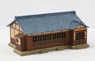 (Z) Z-Fookey Tiled-Roof House (Dark Blue Roof) (Model Train)