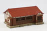 (Z) Z-Fookey Metal-Roof (Tin Roof) House (Red Roof) (Model Train)
