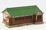 (Z) Z-Fookey Metal-Roof (Tin Roof) House (Green Roof) (Model Train)