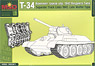 T-34 Separate Track Links 1942. Late Waffle Type (Plastic model)