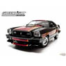 1978 Ford Mustang II Cobra II - Black with Red/Yellow Billboard Stripes (ミニカー)
