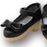 50cm ELLEN`S CLOSET Strap Shoes (Black) (Fashion Doll)