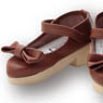 50cm ELLEN`S CLOSET Strap Shoes (Brown) (Fashion Doll)