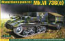 German Pz.kpfw.763 (e) MK.VI Ammunition Supply Vehicles w/Trailer (Plastic model)