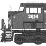 GE ES44AC CN (Canadian Nationa) (Red/Black/White #2814) (Model Train)