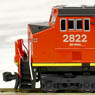 GE ES44AC CN (Canadian National) (Red/Black/White #2822) (Model Train)