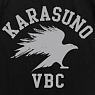 Haikyu!! Karasuno High School Volleyball Club T-Shirt Black S (Anime Toy)