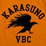 Haikyu!! Karasuno High School Volleyball Club T-Shirt Orange S (Anime Toy)