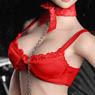 FLIRTY GIRL Collectible 1/6 Female Lingerie Set (Red) (Fashion Doll)