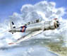 British Blackburn Skua MkII Attack Aircraft `Silver Wing` (Plastic model)