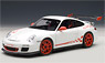 ポルシェ 911 (997) GT3RS 3.8 (ホワイト / レッドストライプ) (ミニカー)