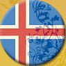 世界の国旗 缶ミラーK (アイスランド) (キャラクターグッズ)