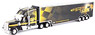 Freightliner Coronado ハイルーフキャブ (寝台付き) + レーシング トレーラー `Alliance Racing` (ミニカー)