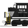 (HO) EMD SD80MAC Norfolk Southern (Black/White) (#7216) (Model Train)