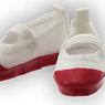 Indoor Shoes (White x Red) (Fashion Doll)