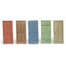 Assortment Wooden Doors, type 1 (5 pcs.) (Plastic model)