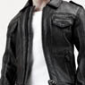 POP Toys 1/6 Mens Leather Jacket Set (Black) (Fashion Doll)