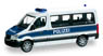 (HO) Mercedes-Benz Sprinter Bus Flat Roof `Federal Police Force` (Model Train)