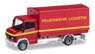 (HO) Mercedes-Benz T2 Canvas Cover Platform `fire department logistics` (Model Train)