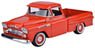 1958 Chevy Apache Fleetside PU (Orange) (Diecast Car)