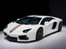 Lamborghini Aventador LP 700-4 Nazionale (ホワイト/レッドグリーンライン) (ミニカー)