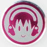 Super Sonico Button Sticker Pink (Anime Toy)