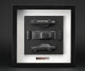 Frame Art Black Nissan Skyline 2000 GT-R (KPGC10) (ガンメタリック) (ミニカー)