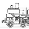 J.N.R. Steam Locomotive Type C55-34 (Modified Engine from the Streamlined of Kyushu Area) (Unassembled Kit) (Model Train)