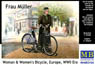 欧州 民間女性用自転車+婦人1体 WW-II - エッチングパーツ (プラモデル)