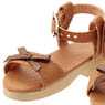 50cm Wood Sole Sandal (Camel) (Fashion Doll)