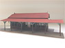 1/80 Japanese Famous Train Station Series Ueda Kotsu Nakashioda Station Building Paper Kit (w/Opposite Station Building) (Unassembled Kit) (Model Train)