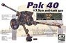 Pak40 7.5cm Antitank Gun (Plastic model)