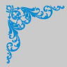 Character Sleeve Protector [Pattern of the World] [Arabesque Blue] (Card Sleeve)