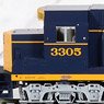 (HO) GP35 AT&SF Dress Blue (w/Dynamic Brake) (No.3305) (Model Train)