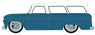 1966 Chevrolet Suburban - Blue with White　 (ミニカー)