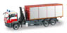 (HO) MAN TGS M roll-off container truck with crane `fire department Brandenburg` (Model Train)