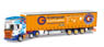 (HO) Scania R 2013 curtain canvas semitrailer `Grampion Continental`(GB) (Model Train)