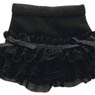 PNS Sugar Chiffon Frill Skirt (Black) (Fashion Doll)