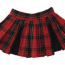 PNS Punk Pleats Skirt (Red Check x Black) (Fashion Doll)