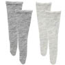 PNS Rumpled Soft Nit Socks A Set (Gray x Light Grey) (Fashion Doll)
