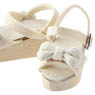 Ribbon Wood Sole Sandal (Milk) (Fashion Doll)